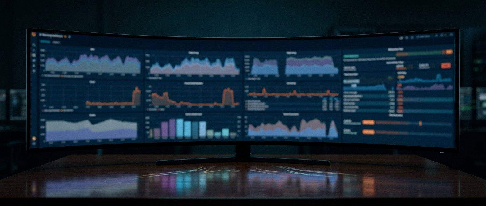 Dashboard panorámico de monitoreo de infraestructura